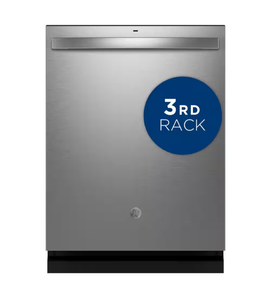 lot 12 image: GE Built-In Dishwasher with Third Rack - Retail $1,000