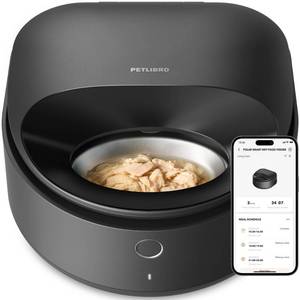 lot 21206 image: PETLIBRO Automatic Cat Feeder Wet Food with 2024 V1 Version Stainless Steel Bowl, Refrigerated 3 Fresh Meals for 3 Days, App-Controlled Pet Food Dispenser, Easy to Clean - Retail $170