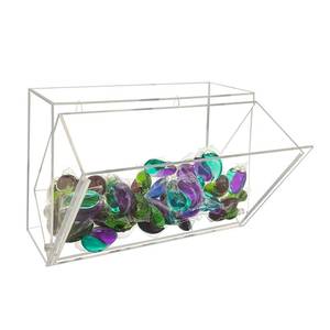 lot 21219 image: Gnjoyxuan Laundry Pods Container for laundry room organization, Acrylic Candy dispenser Coffee Pod Holder Dishwasher Pods Container for Wall or Hanging - Retail $30