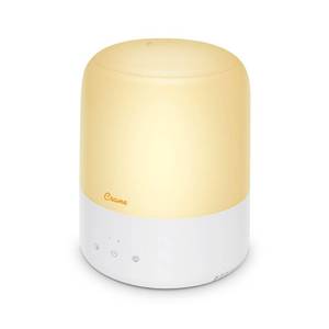 lot 21273 image: Crane Top Fill Mini Humidifier for Bedroom and Nursery 3-In-1 Essential Oil Diffuser Sleep Light 0.5 Gallon Baby Humidifier - Retail $40