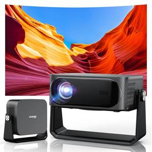 lot 21310 image: 2000 ANSIAuto Focus & KeystoneBuilt-in APP 4K Outdoor Projector with Wifi and Bluetooth, Smart Portable Projector with Built in Apps YouTubePrimeVideo & Dolby, Home Theater Projector with HDR10 - Retail $300