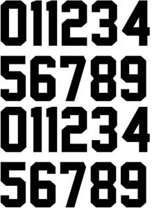 lot 21321 image: SIQUNUO 22 Pieces Iron on Numbers T Shirt Jersey Numbers, Heat Transfer Number- 0 to 9 Jersey Numbers for Team Uniform Sports T Shirt Basketball Baseball Football T-Shirts (Black,3 Inch) - Retail $6