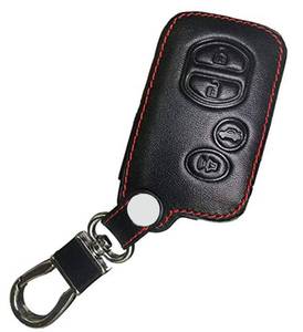 lot 21325 image: KAWIHEN Leather Smart Remote Key Fob Case Keyless Entry Case Holder Cover For Toyota Avalon Camry Corolla Highlander Prius RAV4 Venza HYQ14ACX HYQ14AAB HYQ12ACX HYQ14AEM - Retail $10