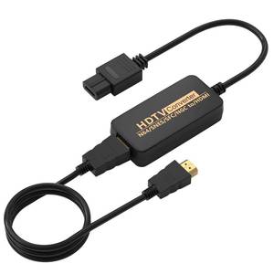 lot 21327 image: Hisewen N64 to HDMI Converter, Gamecube hdmi Adapter, HDMI Cable for Nintendo 64 GamecubeSNESSFCNGC - Retail $22