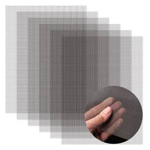 lot 21329 image: AMZDEPOT 6 Pack 12x8 Inch Stainless Steel Wire Mesh Screen for DIY Projects, Vent, Cage, Garden, Window, Filter - Never Rust - Retail $7