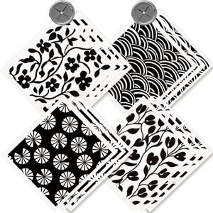 lot 21343 image: Morigins 12 Pack Swedish Dishcloths with 2 Push Towel Hooks - Super Absorbent Dish Rags for Washing Dishes, Quick Drying Wash Cloth for Kitchen Cleaning- Black Set - Retail $18