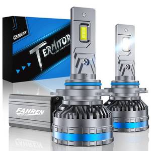 lot 21363 image: FAHREN 9005HB3 fog Bulbs, 80,000LM Ultra-Bright Light, 6500K Cool White, Plug & Play 11 Halogen Size, IP68 Waterproof, 9005HB3 Fog Light Replacement Bulbs, 2-Pack - Retail $55