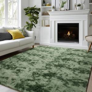 lot 21378 image: Andency Soft Area Rugs for Living Room Bedroom, 5x8 Fluffy Shaggy Bedside Rug, Non-Slip Large Shag Fuzzy Plush Carpets for Bedroom Kids Dorm Nursery Home Decor Aesthetic, Tie-Dyed Army Green - Retail $58