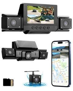 lot 21385 image: 4 Channel Dash Cam 360 View Front Rear Left Right Car Camera,GPS and 5GHz Band WiFi,APP Control,G-Sensor,24H Parking Mode,8PCS IR Lights Night Vision,Wide Angle,WDR,Included Free TF Card - Retail $66
