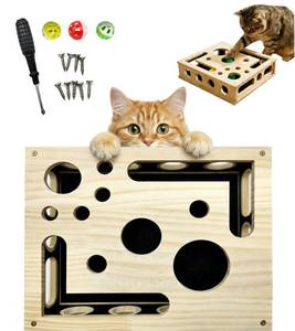 lot 21397 image: Cat Scratch Puzzle Enrichment Box - Retail $30