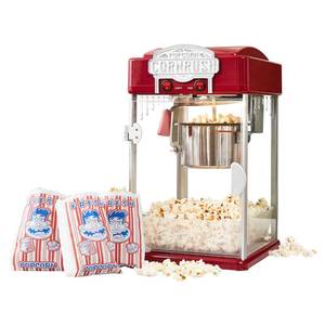 lot 20081 image: Popcorn Popper Machine-4 OZ Vintage Professional Popcorn Maker Theater Style with Nonstick Kettle Warming Light and Serving Scoop. (Red)