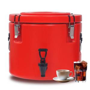 lot 20139 image: Insulated Beverage Dispenser Ice Chest Bucket,5 Gallon-Thermal Hot and Cold Drink Server Dispenser with 304 Stainless Steel Interior, Portable Cooler for Tea Coffee Water