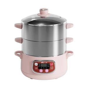 lot 22059 image: Bear Electric Multifunctional Food Steamer, One Touch Digital Steamer with Timer, Vegetable Steamer 2 Tiered Stackable Stainless Steel Baskets, Auto Shut-off & Anti-dry Protection, 1200W, 8.5Quart