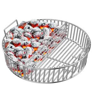 lot 22069 image: onlyfire Stainless Steel Charcoal Ash Basket Fits X-Large Big Green Egg Ceramic Grills, Charcoal Basket Big Green Egg Accessories
