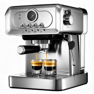 lot 22122 image: Barrika Espresso machine 20 Bar, Espresso Maker with Powerful Steam Milk Frother, Stainless Steel Coffee Machine with Fast Heating System for Cappuccino, Latte
