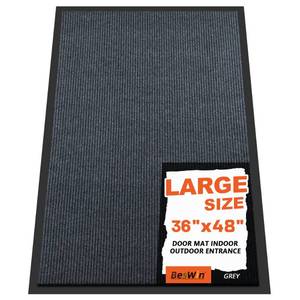 lot 22125 image: Extra Large Front Door Mat, 3 x 4 Feet Indoor Outdoor Entrance Mat, Heavy Duty Commercial Floor Mats, Non-Slip Rubber Backing Doormat for Entryway, Waterproof, Low-Profile, Easy to Clean