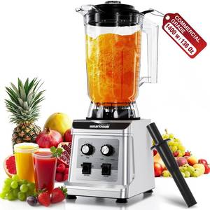 lot 23036 image: WantJoin Commercial Blender - 136 Oz Large Capacity Professional Blender Heavy Duty wPure Copper Motor,Dishwasher safe, 8-Blade Combo, 18800 RPM, Multi Speeds, Smoothie Blenders for Juice