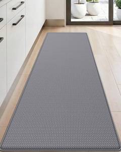 lot 23046 image: DEXI Kitchen Floor Mats Cushioned Anti Fatigue, 23x59 Wide Standing Runner Rug Waterproof, Comfort Memory Foam Padded for Front Sink Laundry, Grey