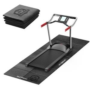 lot 23060 image: HAPBEAR Treadmill Mat 79x35.5x15 Thick Non-Slip Foldable Exercise Equipment Mat for Walking Pad, Weight Bench & Treadmill Shock Absorbing Floor Protector for Home Gym, Carpet & Hardwood Floors