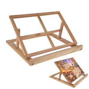 lot 23076 image: Puzzle Board Stand, Puzzle Board Stand for Tely,Puzzle Holder Board Portable, Puzzle Holder Board Can Stand, High Tilt Angles with 3 Adjustable High and Low Tilt Angle18.89x 13.38(Only Stand)