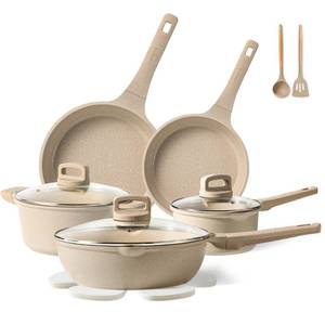 lot 23096 image: CAROTE Pots and Pans Set Nonstick, Induction Kitchen Cookware Sets, Non Stick Kitchen Cooking Set with Frying Pans Set