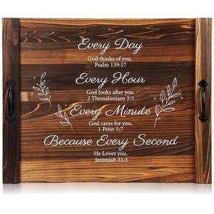 lot 23113 image: Patelai Noodle Board Stove Wooden Cover Stove Top Cutting Board with Handles 27.5 X 21.6 Inches Sink Cover for Electric Gas Burners Kitchen Counter Space (Christian Style)