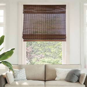 lot 60076 image: CHICOLOGY Bamboo Blinds , Bamboo Shades , Roman Shades for Windows , Roman Window Shades, Window Shades for Home, Bamboo Shades for Patio, Blinds & Shades, Window Shade, 29W X 64H, Buffalo