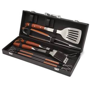 lot 60106 image: Cuisinart 10-Piece Premium Grilling Set, Grill Accessories Stainless Steel BBQ Tools, Storage Tote for Spatula, Tongs, Grill Brush, and More, Perfect for BBQ, Cookouts, Camping, Tailgates
