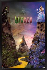 lot 61070 image: Wicked For Good (2025) - Cliff One Sheet Wall Poster, 34L x 22.4W, Needs to be Reframed