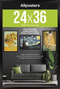 lot 61093 image: Trends International Poster Frame, 24 x 36, Collectors Edition Black