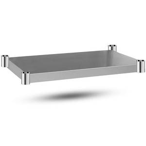lot 61122 image: DuraSteel Galvanized Under Shelf for Worktables - Extra Adjustable Lower Shelf for 30 x 24 Stainless Steel and Wooden Worktables - Fits for use in Restaurant, Warehouse, Home, Kitchen, Garage