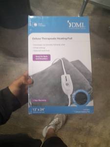 lot 61128 image: DMI Dry and Moist Heat Electric Heating Pad FSA and HSA Eligible Muscle Aches and Sore Joints with 9ft Cord FSA HSA Eligible  Large