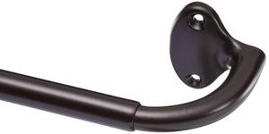 lot 63206 image: Amazon Basics Room Darkening Blackout Curtain Rod for Bedroom and Living Room, 28 to 48, Dark Bronze (Espresso)