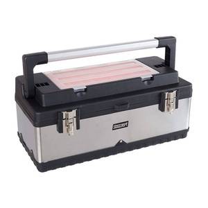 lot 63235 image: Stalwart Portable Toolboxes and Organizers Metal Plastic Orange