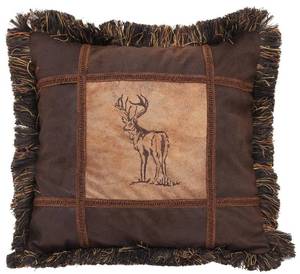 lot 62063 image: Carstens Embroidered Buck Pillow