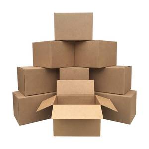 lot 62087 image: Amazon Basics Cardboard Moving Boxes for Packing and Shipping, Medium Size, 18 x 14 x 12, Brown, 10-Pack