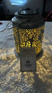 lot 11027 image: Ultimate Innovations Decorative Hummingbird Solar Lantern