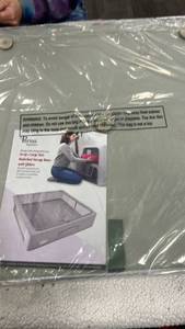 lot 13003 image: Periea Set of 2 Large Slim Storage Boxes with Gliders