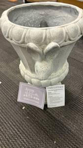 lot 13006 image: Cozy Cottage by Liz Marie Bunny Urn Planter