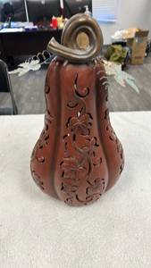 lot 13010 image: Indoor Outdoor 19 Illuminated Oversized Gourd - Valerie