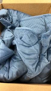 lot 10024 image: Home Reflections Micromink Pin-Sonic Loveseat Cover