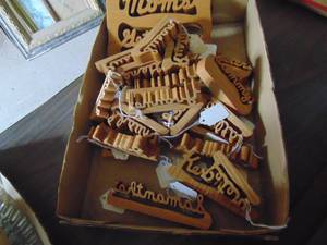 lot 3980 image: Wooden Names -  is yours in here