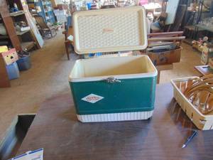 Metal Coleman Cooler - See Pictures