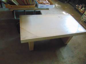 lot 4280 image: Coffee Table - Shop Table Repurpose - Heavy