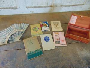 lot 4284 image: CookBooks - Lane Box and Fan 
