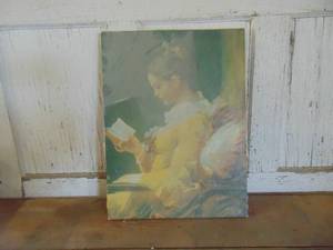 Oil on Canvas - Lady in sunlight - needs cleaning