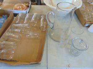 lot 4345 image: Juice Pitcher and Glasses