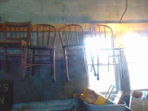 lot 4379 image: 3 Bent wood chairs