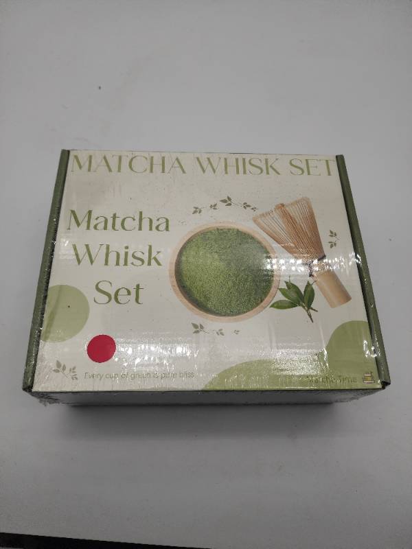 lot 65145 image: Matcha Whisk Set Matcha Bowl Kit 5 PCS Great for Tea Lover Green