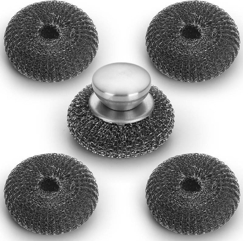 lot 56515 image: Kyraton Stainless Steel Scourers (5)